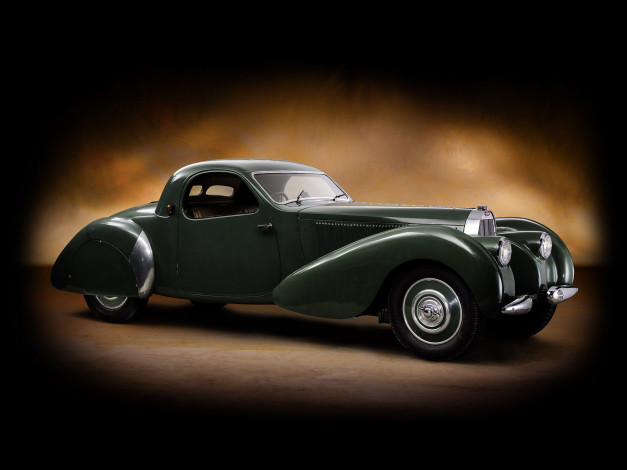 Обои картинки фото bugatti type 57c atalante by vanvooren, автомобили, классика, vanvooren, by, 57c, bugatti, type, atalante