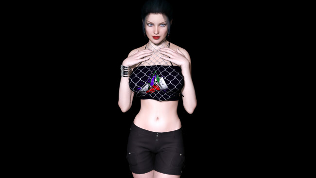 Обои картинки фото 3д графика, people , люди, девушка, взгляд