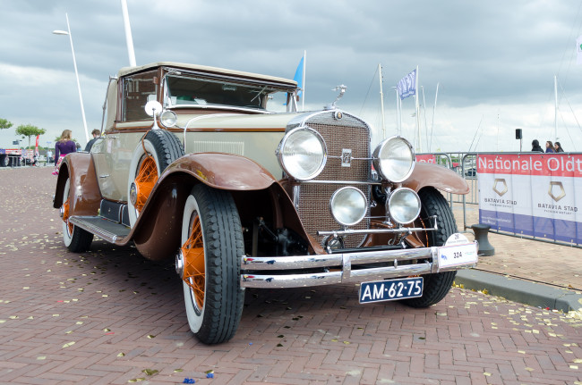 Обои картинки фото cadillac longbody fischer convertible 1928, автомобили, выставки и уличные фото, история, ретро, автошоу, выставка