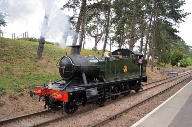 Обои картинки фото техника, паровозы, паровоз, рельсы, железная, дорога