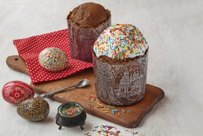 Обои картинки фото праздничные, пасха, куличи, крашенки, яйца