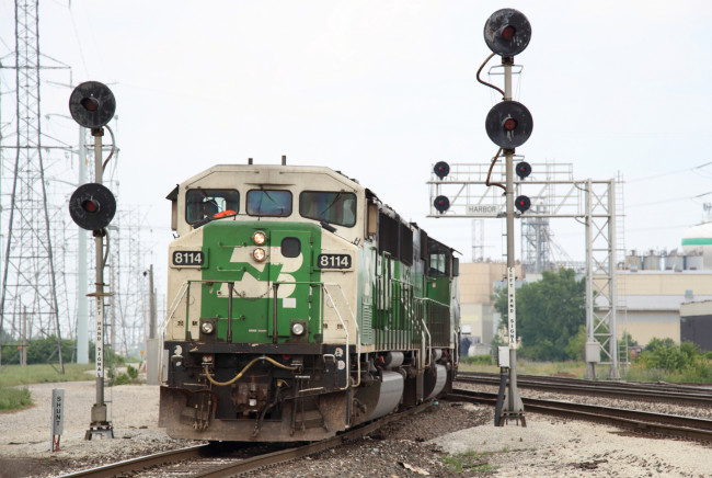 Обои картинки фото техника, поезда, состав, локомотив, рельсы, дорога, железная