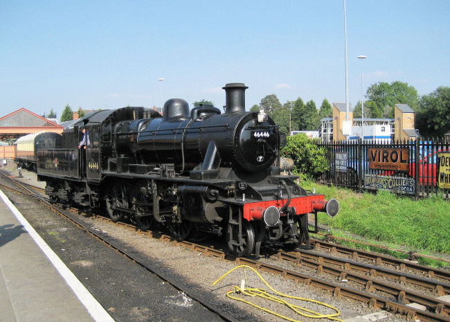 Обои картинки фото техника, паровозы, паровоз, рельсы, дорога, железная