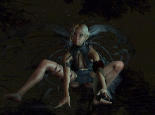 Картинка 3д+графика фантазия+ fantasy девушка взгляд фон