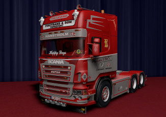 Картинка автомобили 3д тягач седельный грузовик тяжелый