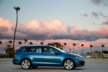 Картинка 2015+volkswagen+golf+sportwagen автомобили volkswagen металлик golf голубой
