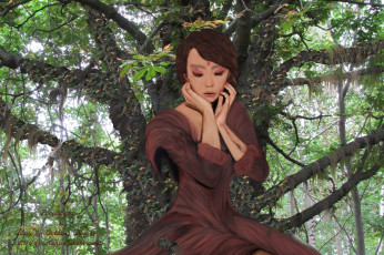 Картинка 3д+графика люди+ people взгляд девушка фон