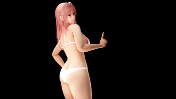 Картинка 3д+графика аниме+ anime девушка взгляд фон