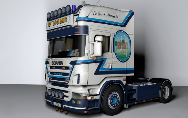 Обои картинки фото автомобили, 3д, седельный, грузовик, тяжелый, тягач