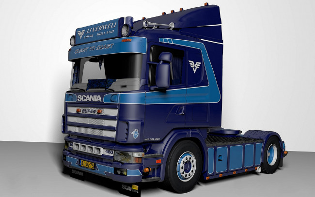 Обои картинки фото автомобили, 3д, тягач, седельный, грузовик, тяжелый