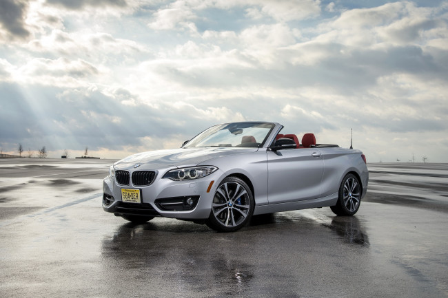 Обои картинки фото 2015 bmw 228i  f23 convertible, автомобили, bmw, серебристый, кабриолет