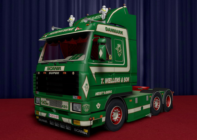 Обои картинки фото автомобили, 3д, тяжелый, тягач, седельный, грузовик