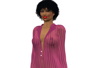 Картинка 3д+графика люди+ people девушка взгляд фон