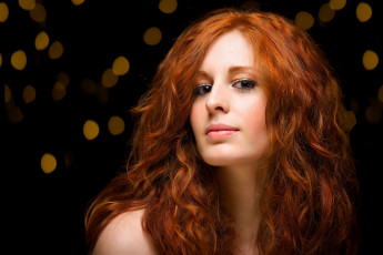 Картинка девушки -unsort+ рыжеволосые+и+другие взгляд лицо