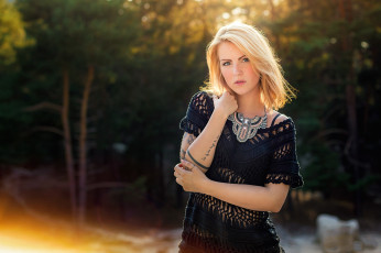 Картинка девушки -unsort+ блондинки лицо взгляд