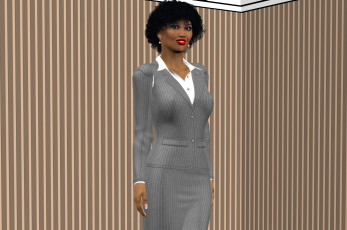 Картинка 3д+графика люди+ people девушка взгляд фон