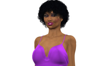 обоя 3д графика, люди , people, девушка, взгляд, фон