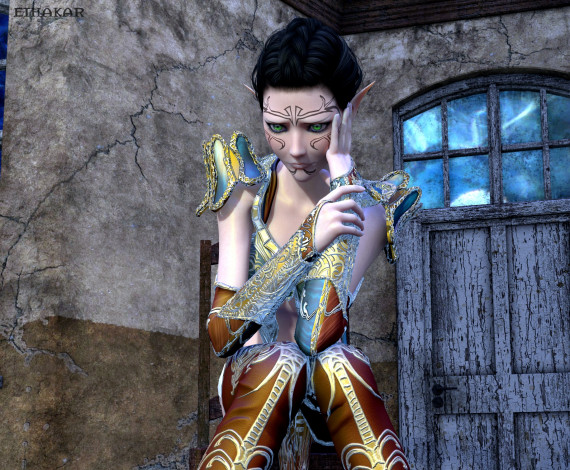 Обои картинки фото 3д графика, эльфы , elves, фон, взгляд, эльфийка