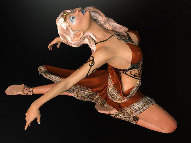 Обои картинки фото 3д графика, эльфы , elves, взгляд, фон, эльфийка