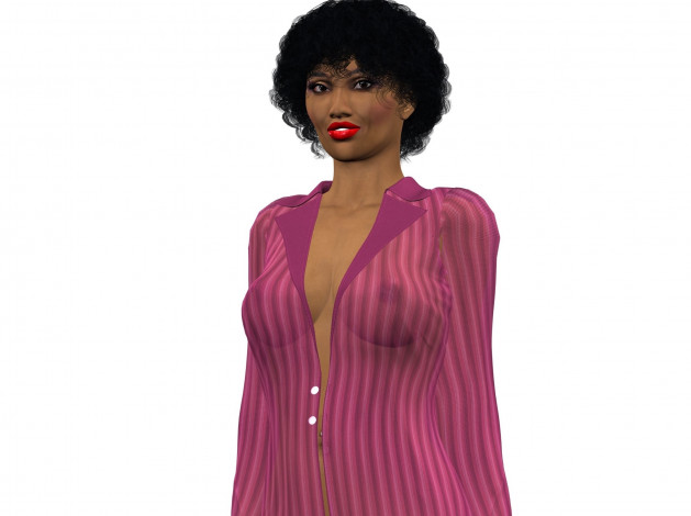 Обои картинки фото 3д графика, люди , people, девушка, взгляд, фон