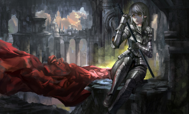 Обои картинки фото фэнтези, эльфы, эльфийка