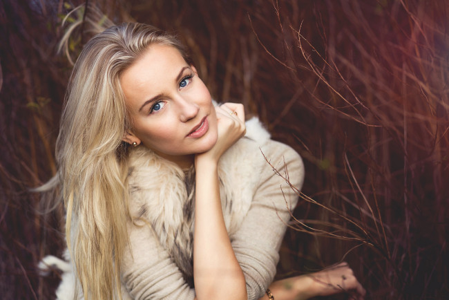 Обои картинки фото девушки, -unsort , блондинки, взгляд, лицо