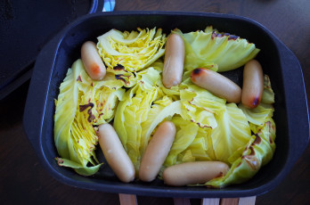 Картинка еда разное сосиски капуста