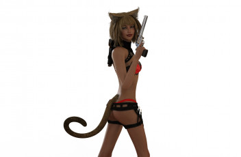 Картинка 3д+графика существа+ creatures фон взгляд девушка