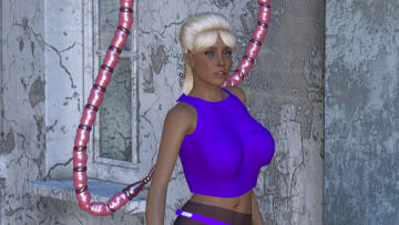 Картинка 3д+графика фантазия+ fantasy фон взгляд девушка