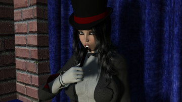 Картинка 3д+графика люди+ people фон взгляд девушка