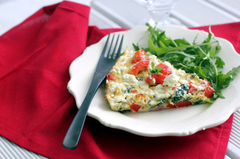 Картинка еда Яблоки омлет