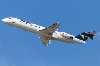 Картинка fokker+100 авиация пассажирские+самолёты авиалайнер