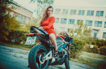 обоя мотоциклы, мото с девушкой, девушки
