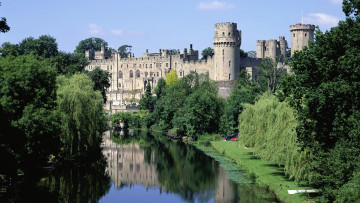 Картинка warwick+castle города замки+англии warwick castle