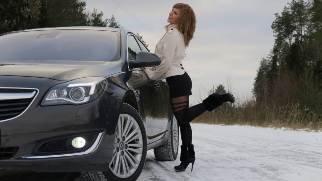 Обои картинки фото автомобили, -авто с девушками, девушки, авто