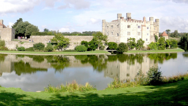 Обои картинки фото leeds castle, города, замки англии, leeds, castle