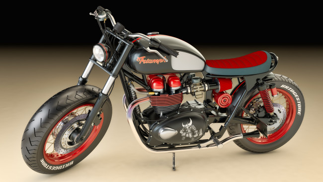 Обои картинки фото мотоциклы, 3d, фон, мотоцикл