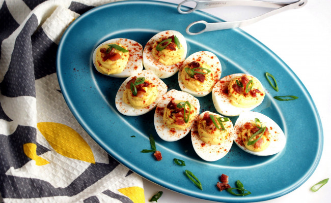 Обои картинки фото еда, Яичные блюда, фаршированные, яйца