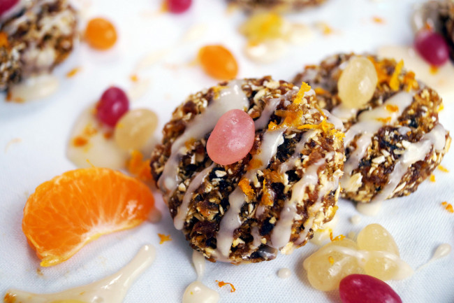 Обои картинки фото еда, мороженое,  десерты, апельсин, десерт, лакомство