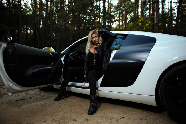 Обои картинки фото автомобили, -авто с девушками, девушки, авто