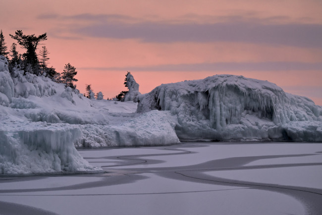 Обои картинки фото природа, зима, простор