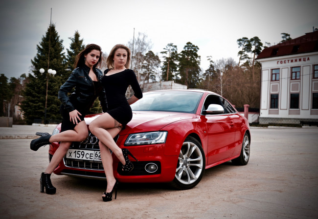 Обои картинки фото автомобили, -авто с девушками, девушки, авто