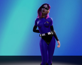 Картинка 3д+графика люди+ people фон взгляд девушка