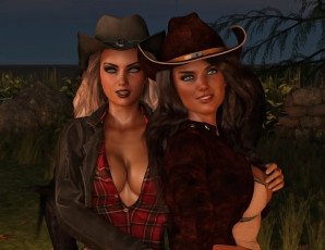 Картинка 3д+графика люди+ people фон взгляд девушки