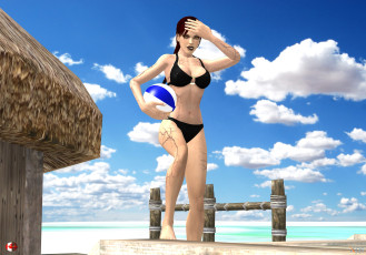 Картинка 3д+графика существа+ creatures фон взгляд девушка