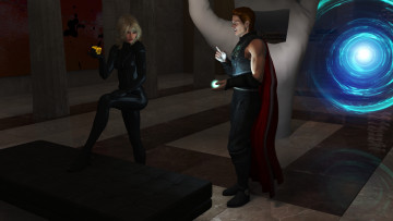 Картинка 3д+графика фантазия+ fantasy девушка взгляд фон