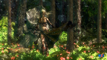 Картинка 3д+графика фантазия+ fantasy фон взгляд девушка