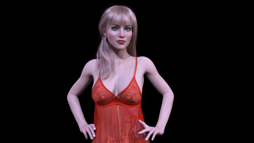 Картинка 3д+графика люди+ people девушка взгляд фон