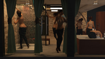 Картинка 3д+графика люди+ people фон взгляд девушки