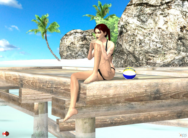 Обои картинки фото 3д графика, существа , creatures, фон, взгляд, девушка